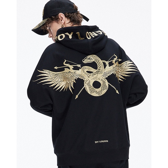 BOY LONDON gaya baru sweter longgar pasangan bordir emas hewan