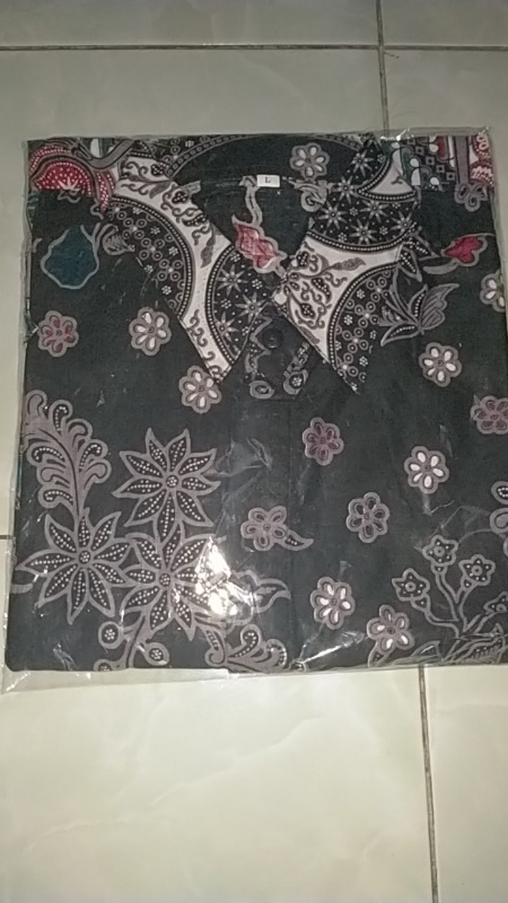 Bswart Batik Hrb026 Kenongo Hem Batik Wayang Pelangi Kemeja Batik Pria