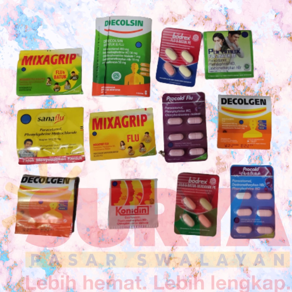 Obat Flu & Batuk Tablet All Varian - Obat Batuk - Obat Flu #PB