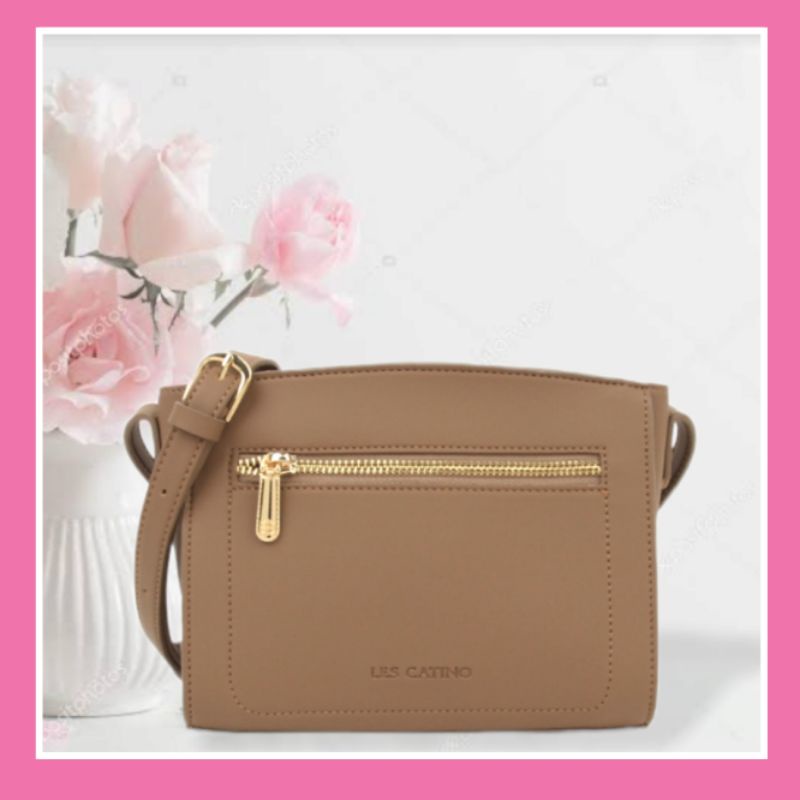 Tas Selempang Wanita Les Catino Lindy Crossbody Casual Color Otter