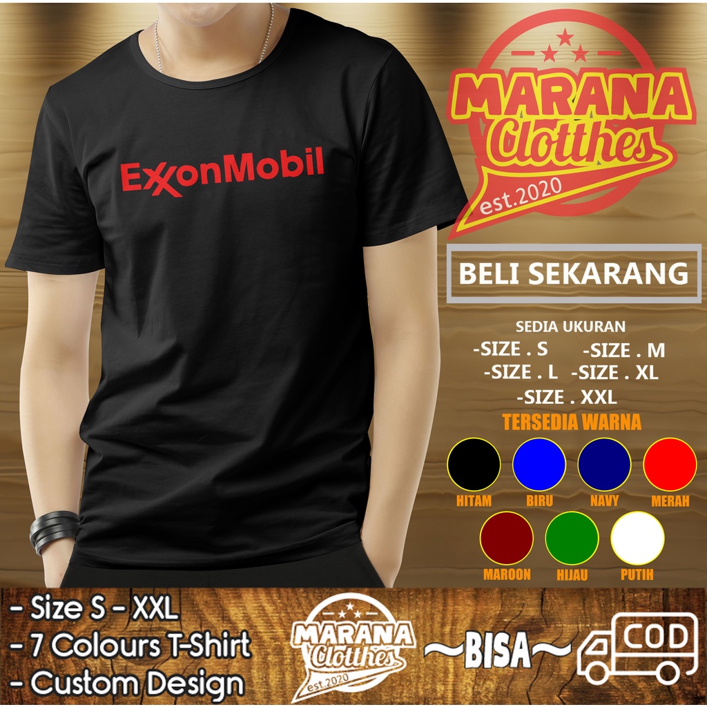 Kaos Baju Exxon Mobil Kaos Perusahaan