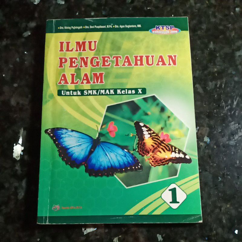 Buku Ipa kelas 10 X, SMK/MAK, Arya Duta, Dra. Nining Pujiningsih, Dra.Devi Puspitasari, Drs.Agus Sug