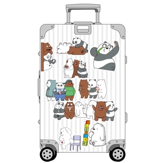 36Pcs Lot Stiker  Vinyl Motif We  Bare  Bears  untuk Mobil 