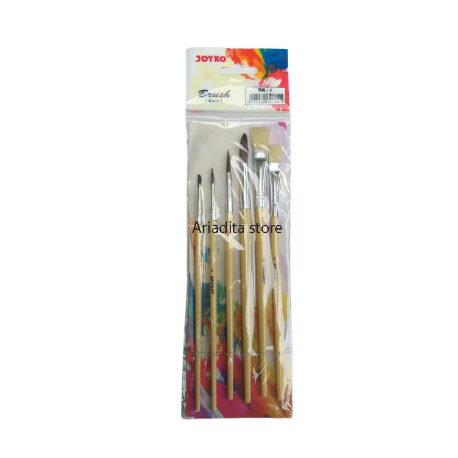 

kuas lukis set isi 6