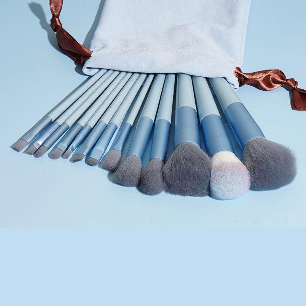 Brush Make Up Set 13 Pcs + Tas | Alat Makeup Kuas Set Lengkap