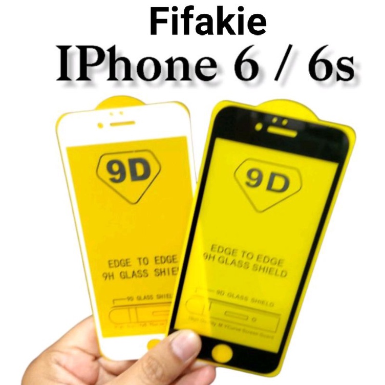 TEMPER GLASS KACA TYPE IPHONE 6/6S ANTI GORES KACA FULL LAYAR PELINDUNG LAYAR HANDPHONE