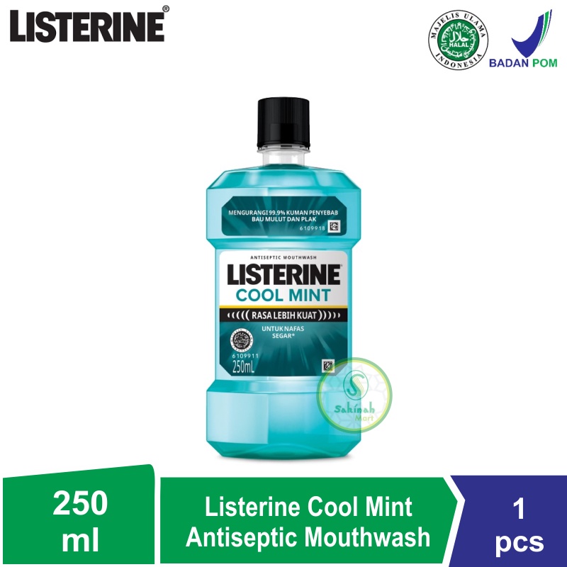 LISTERINE Cool Mint Antiseptic Mouthwash / Obat Kumur Antiseptik - 250ml