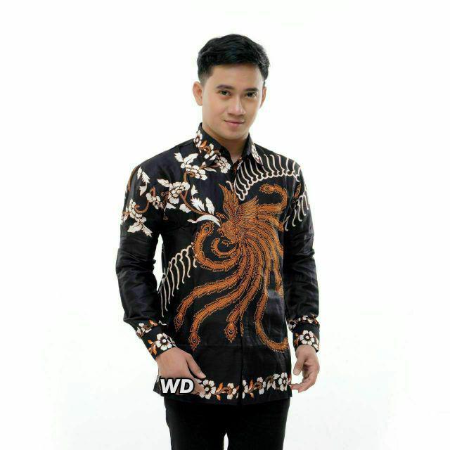 NEW ARRIVAL DISTRO BATIK PRIA BORDIR SOGAN HRB026 BATIKAF NOTOARTO Premium Grade A baju batik cowok-Kemeja AHY