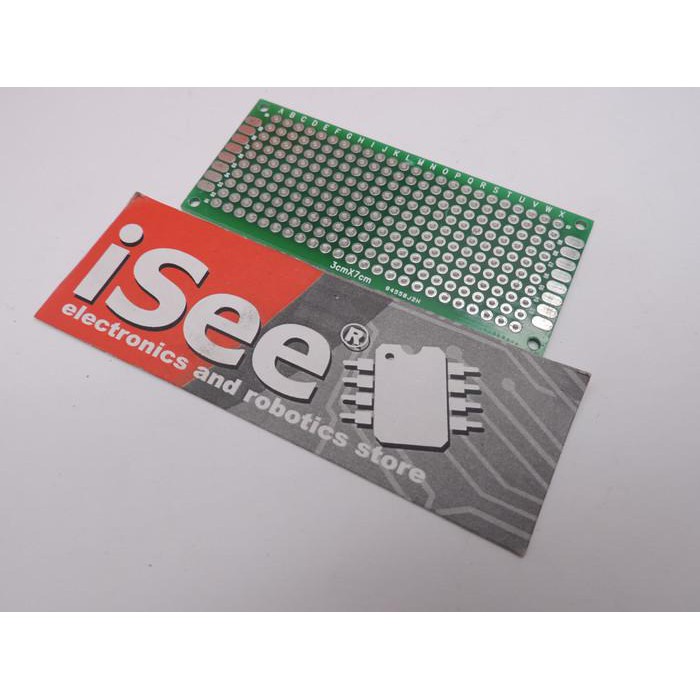 

PCB Dot Matrix lubang Double Layer Through Hole 3x7cm FR4 Protoboard