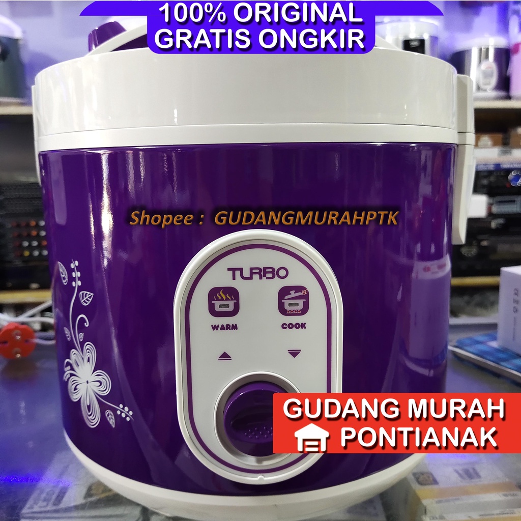 Ricecooker TURBO new Pananak nasi penghangat Magiccom Rice Cooker Turbo CRL - 1182 magic com UNGU / PURPLE