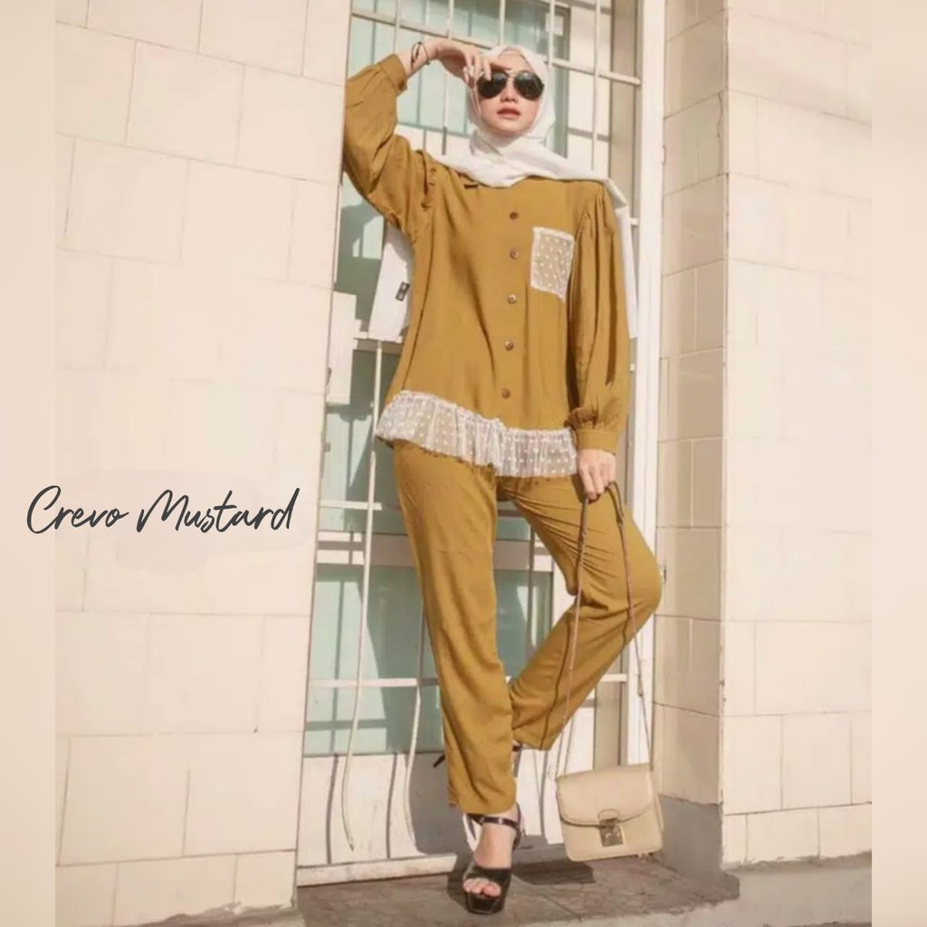 Orimoza Crevo one set polos tile-CUTTIE MUSTARD LD100