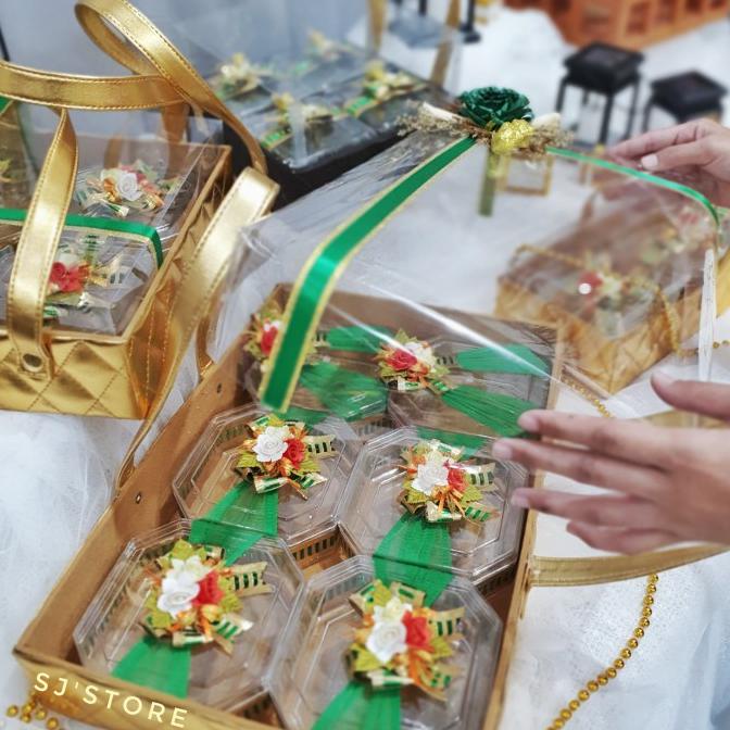 

Aksesoris hiasan lebaran toples kue kering hampers pita idul fitri
