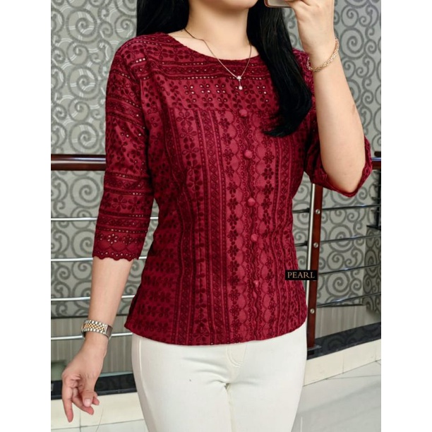 Blus Katun Bangkok Kancing Depan