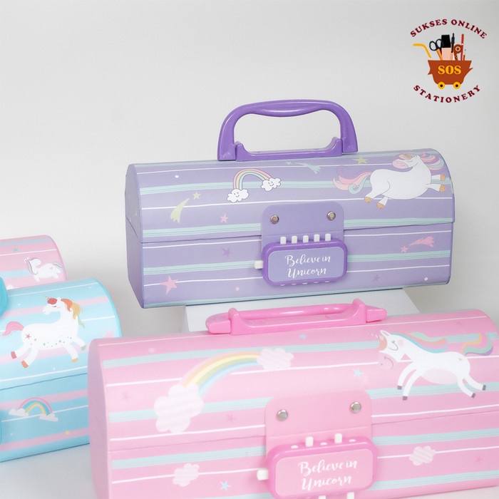

SOS Kotak Pensil Karton D-3051 Unicorn / Tempat Pensil / Pencil Case - D-3051, Bebas promo