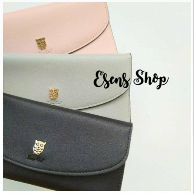 Miniso Dompet Panjang Super Tipis Lipat 3 card holder kartu