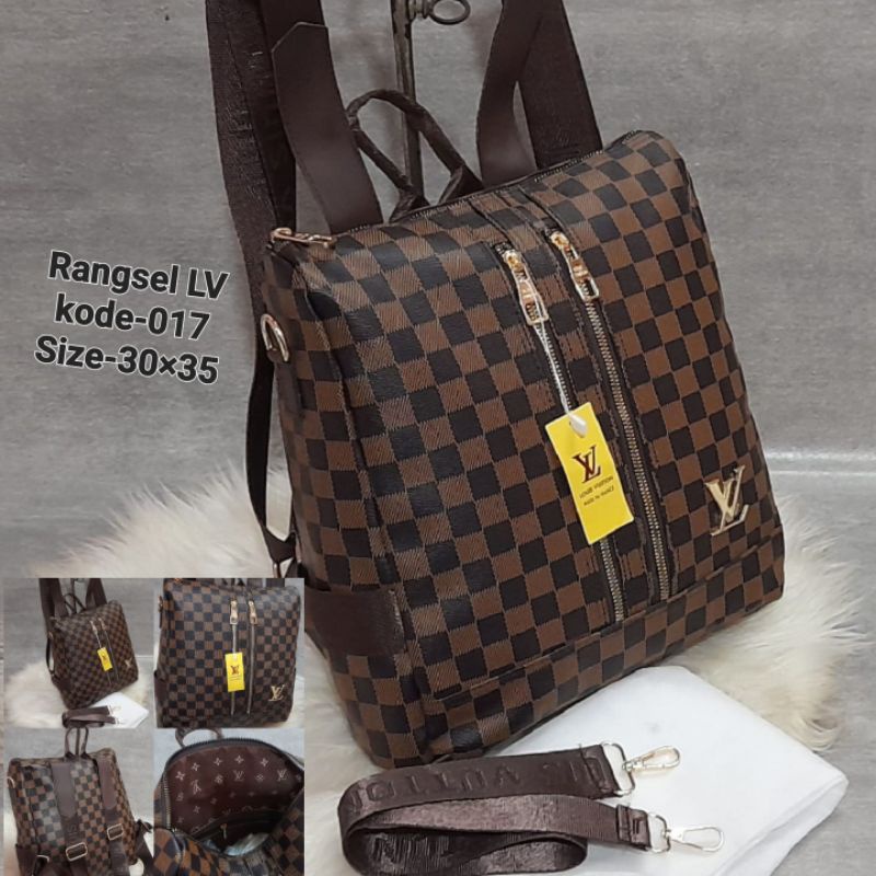 Tas Ransel Wanita Import Super Premium 3in1 Full Emboss