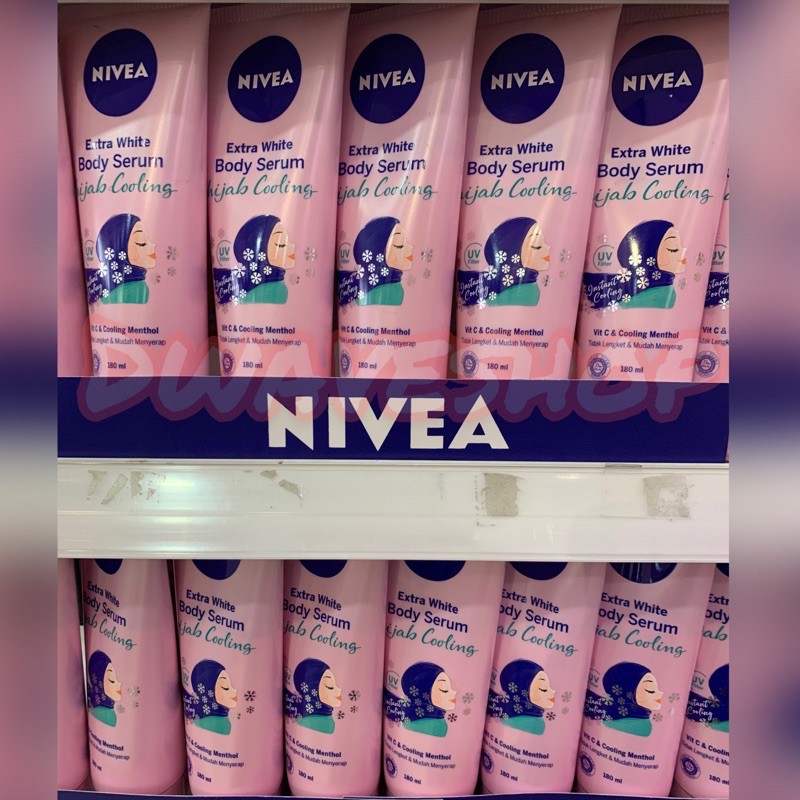 Nivea Extra White Body Serum Hijab Cooling ORIGINAL
