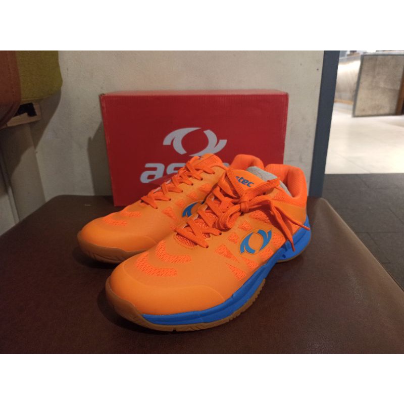 Sepatu Badminton Astec Dagmar Sunkist Orange Sky Blue Sepatu Badminton Pria Astec Size 44