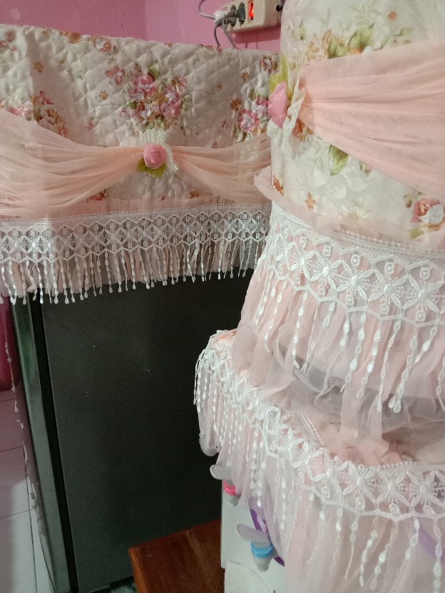 Sarung Dispenser Peach Rose