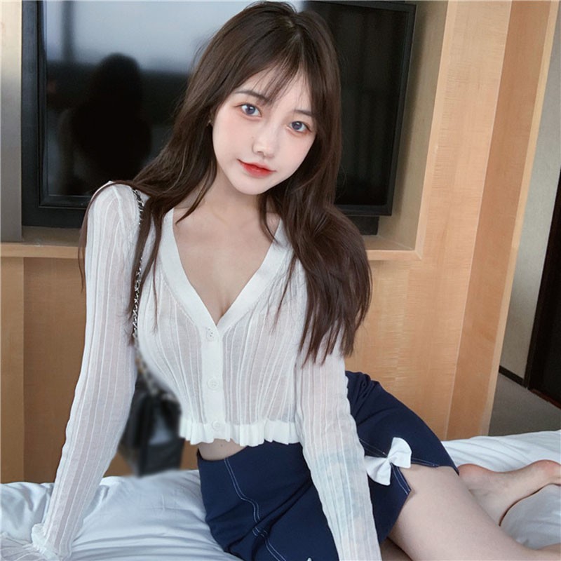 Cardigan Pendek Model Lengan Panjang Bahan Tipis Untuk Cardigan Pendek Model Lengan Panjang Bahan Tipis Untuk