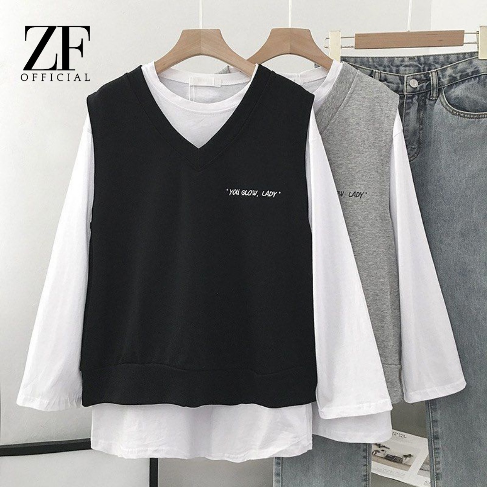 One Set Rompi Wanita Lady Glow Korea Style