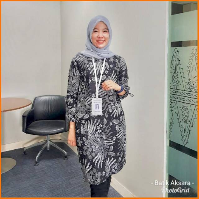 [ TERBARU ] ATASAN BATIK WANITA KERJA KANTOR DRESSBATIK TUNIKBATIK