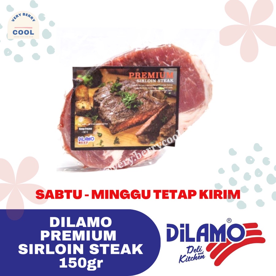 Dilamo Premium Sirloin Steak 150gr [READY STOCK JAKARTA]