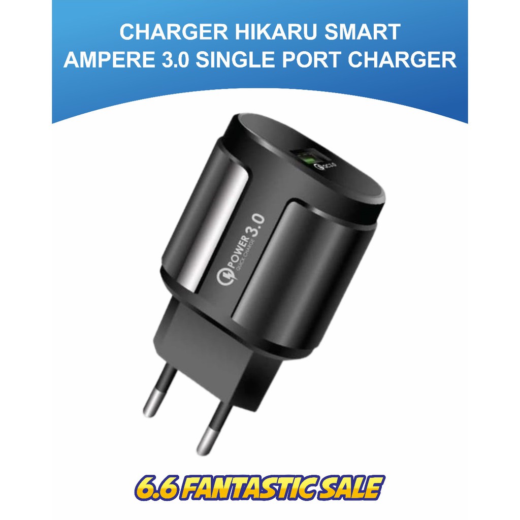 CHARGER HIKARU SMART AMPERE HC42 MICRO QUALCOMM 3.0