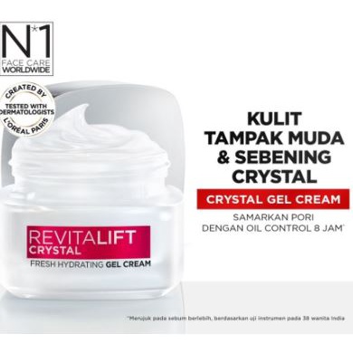 ☘️Yuri Kosmetik☘️ Loreal Revitalif Crystal Fresh Hydrating Gel-Cream