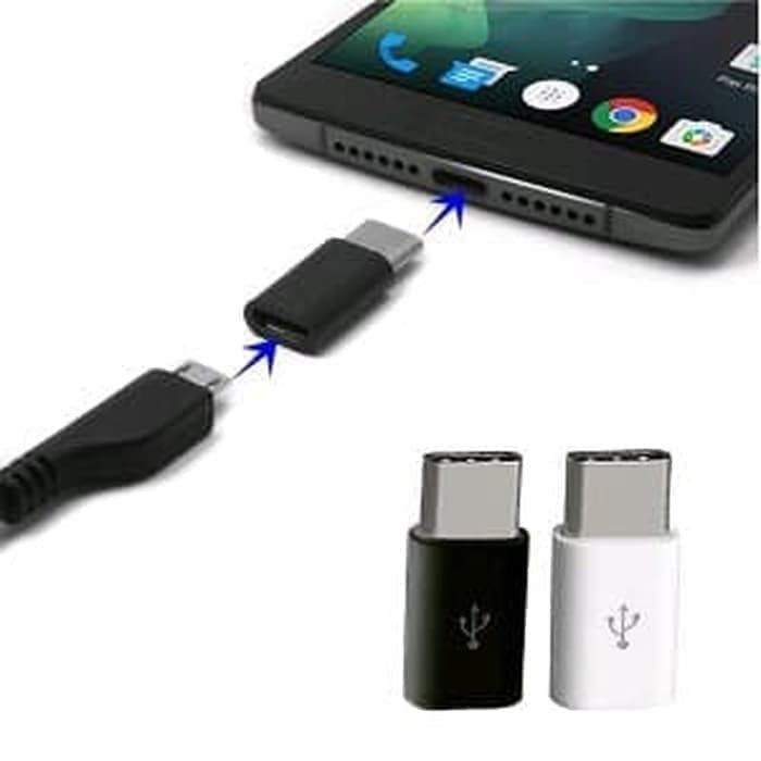 Converter Micro USB To Type C Adaptor Converter Micro To C Grosir