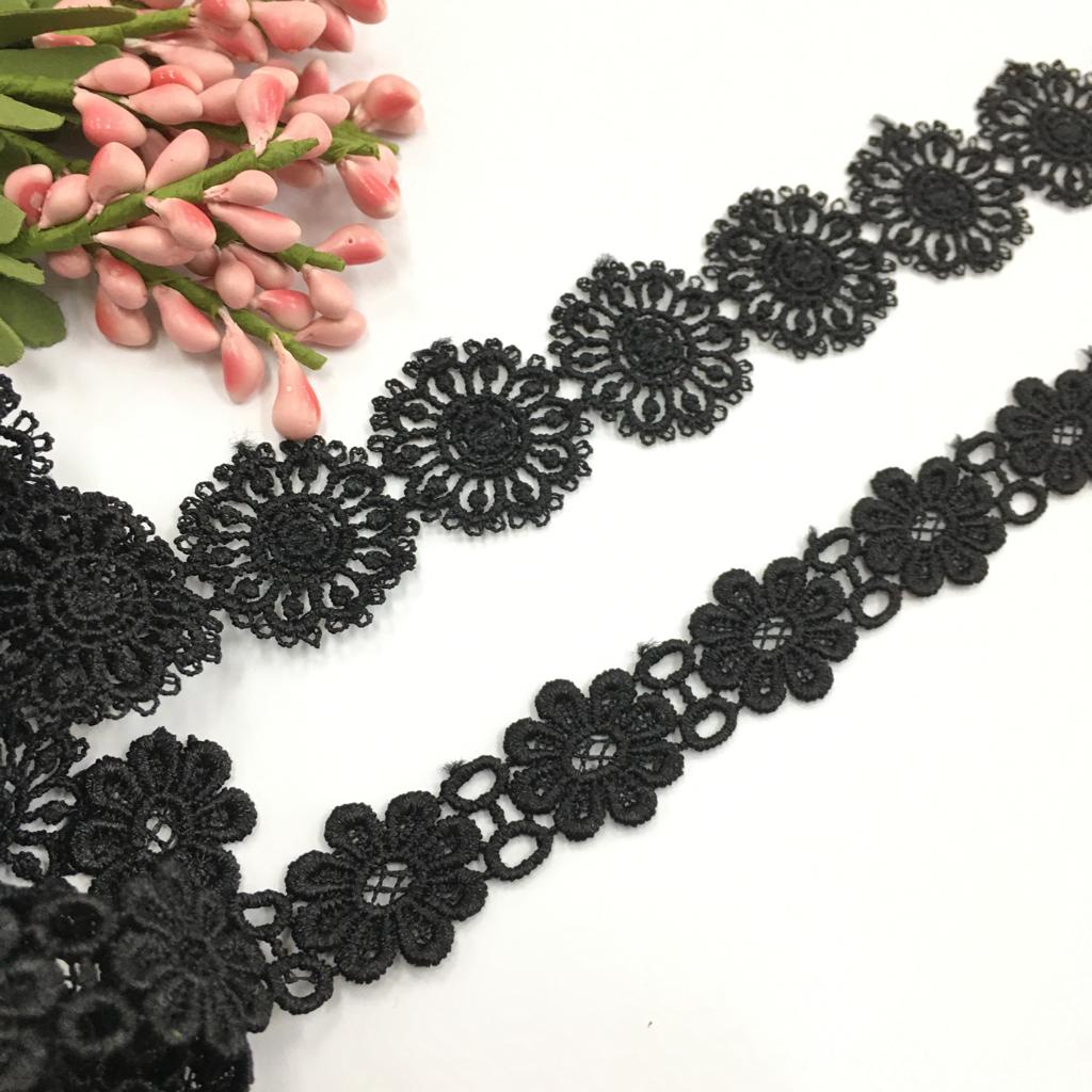 1 METER - RENDA GIPER/ RENDA BUNGA/ RENDA HITAM/ RENDA BRUKAT