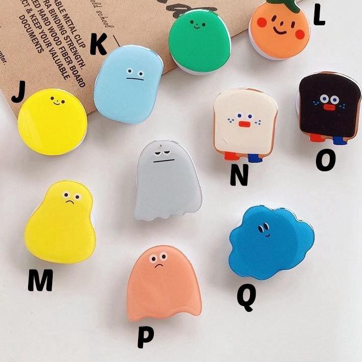 

NLI KOREAN POP GRIP Acrylic Phone Grip Akrilik Motif Karakter Lucu Griptok Korea Lucu Ready Stok