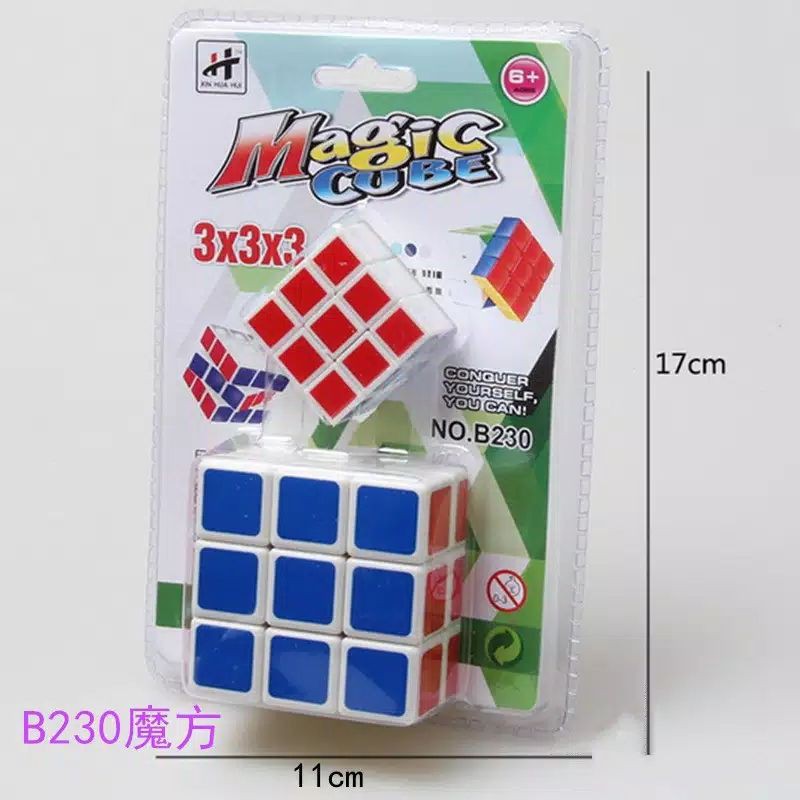Mainan Rubik Magic Cube 3x3x3 2 in 1