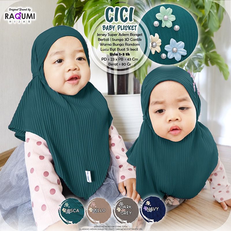 Cici Baby Plisket Original Raqumi Hijab