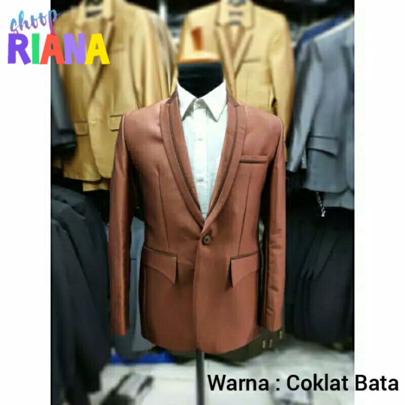 Jas Wedding Pre Order / Jas Coklat Bata/ Jas Formal bahan SEMI WOOL