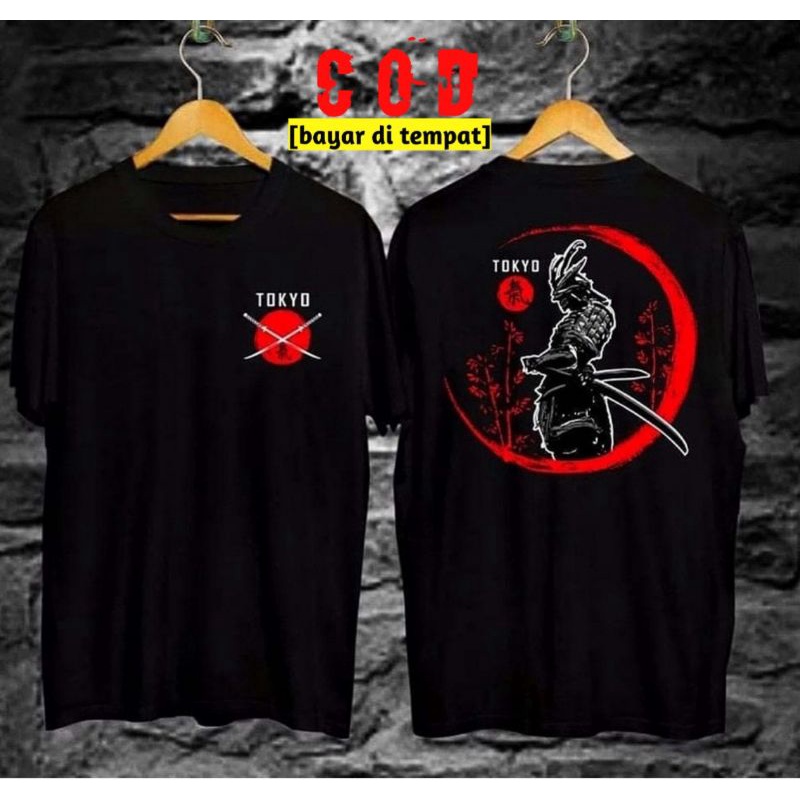T-shirt DISTRO MOTIF SAMURAI BERPEDANG KAOS SAMURAI MOTIF PEDANG
