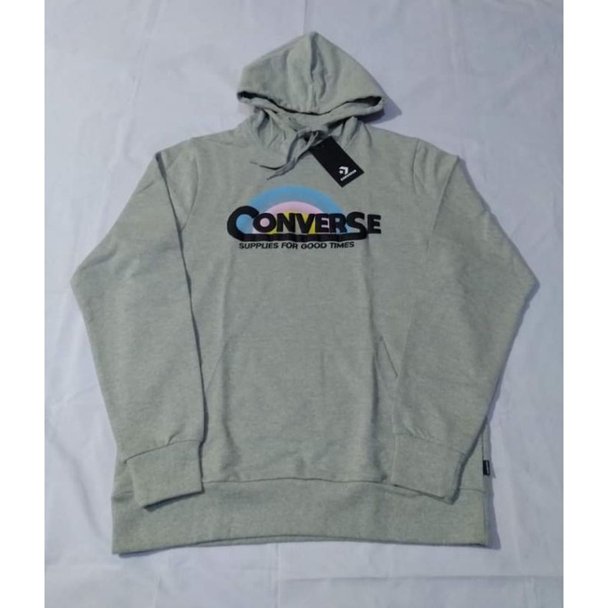 Hoodie converse script grey
