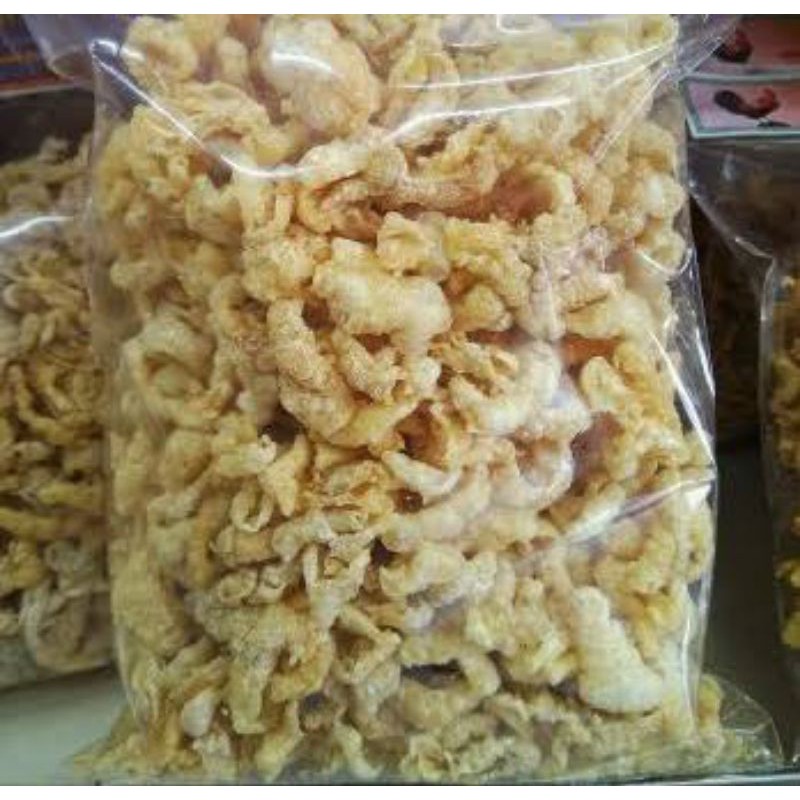 

kripik ceker ayam yummy 1 1/2 ons, beli 5 gratis 1 ukuran 5000an