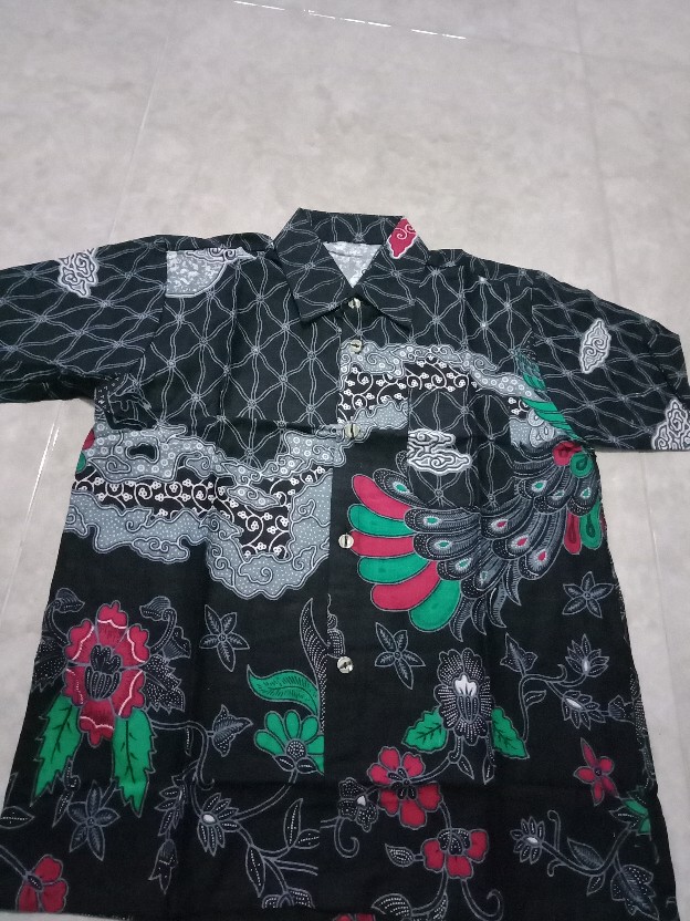 Batik Couple Keluarga Sania Ruffle Ori Ndoro Jowi Dnt Motif Mega Bulan Abu