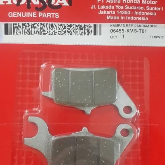 Kampas rem Depan / diskpad / dispad Honda Vario FI/ BEAT FI ASLI