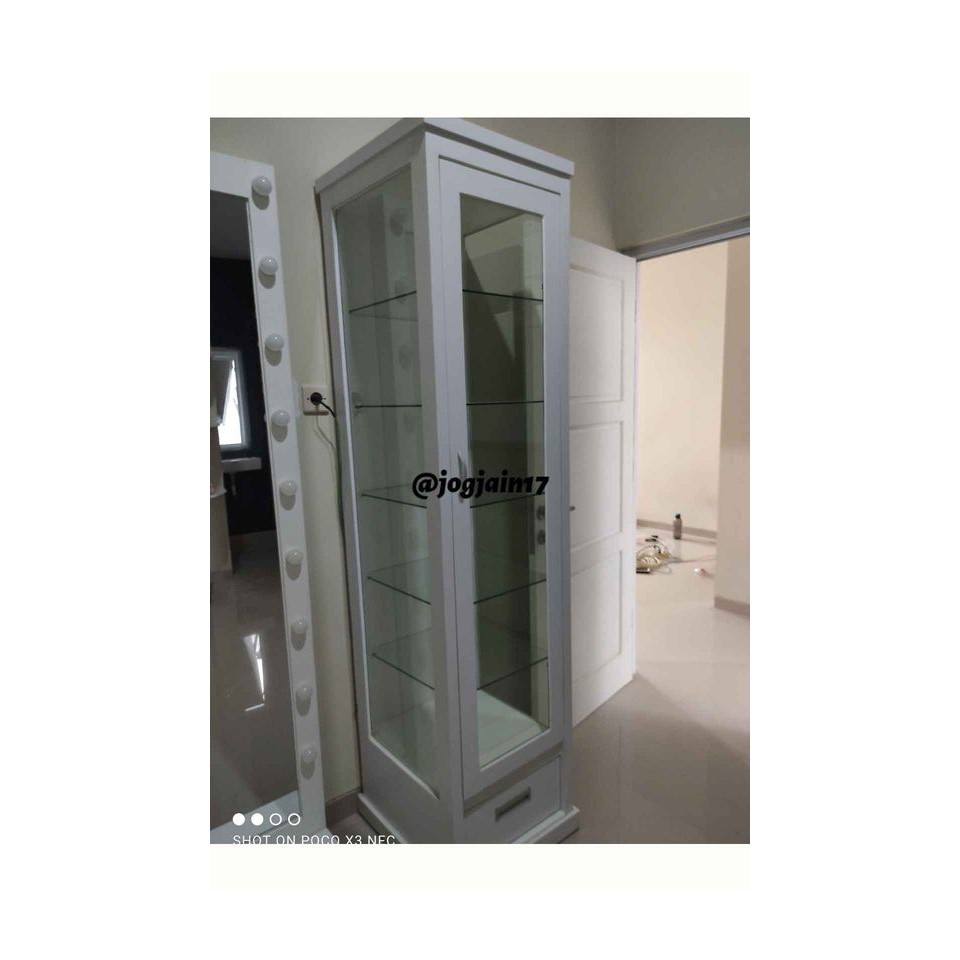 LEMAR HIAS  FULL KACA LEMARI TAS ELEGANT