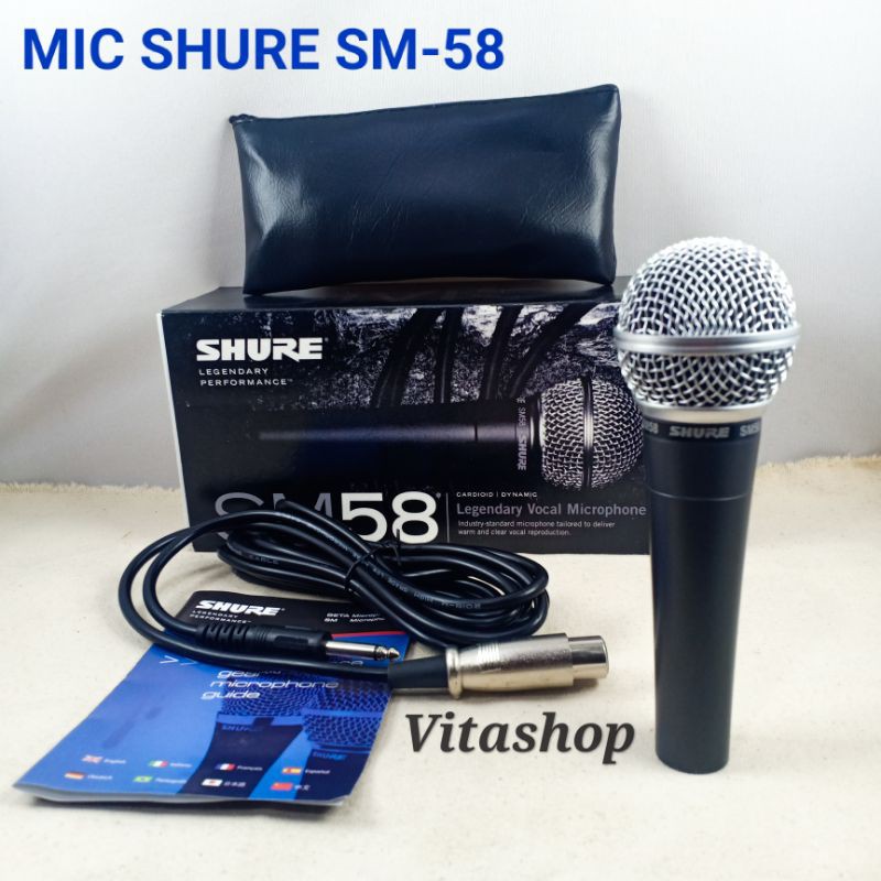 Mikropon SHURE SM 58 Series Kable / Mik Cable Microphone Mic Kabel Sure Original