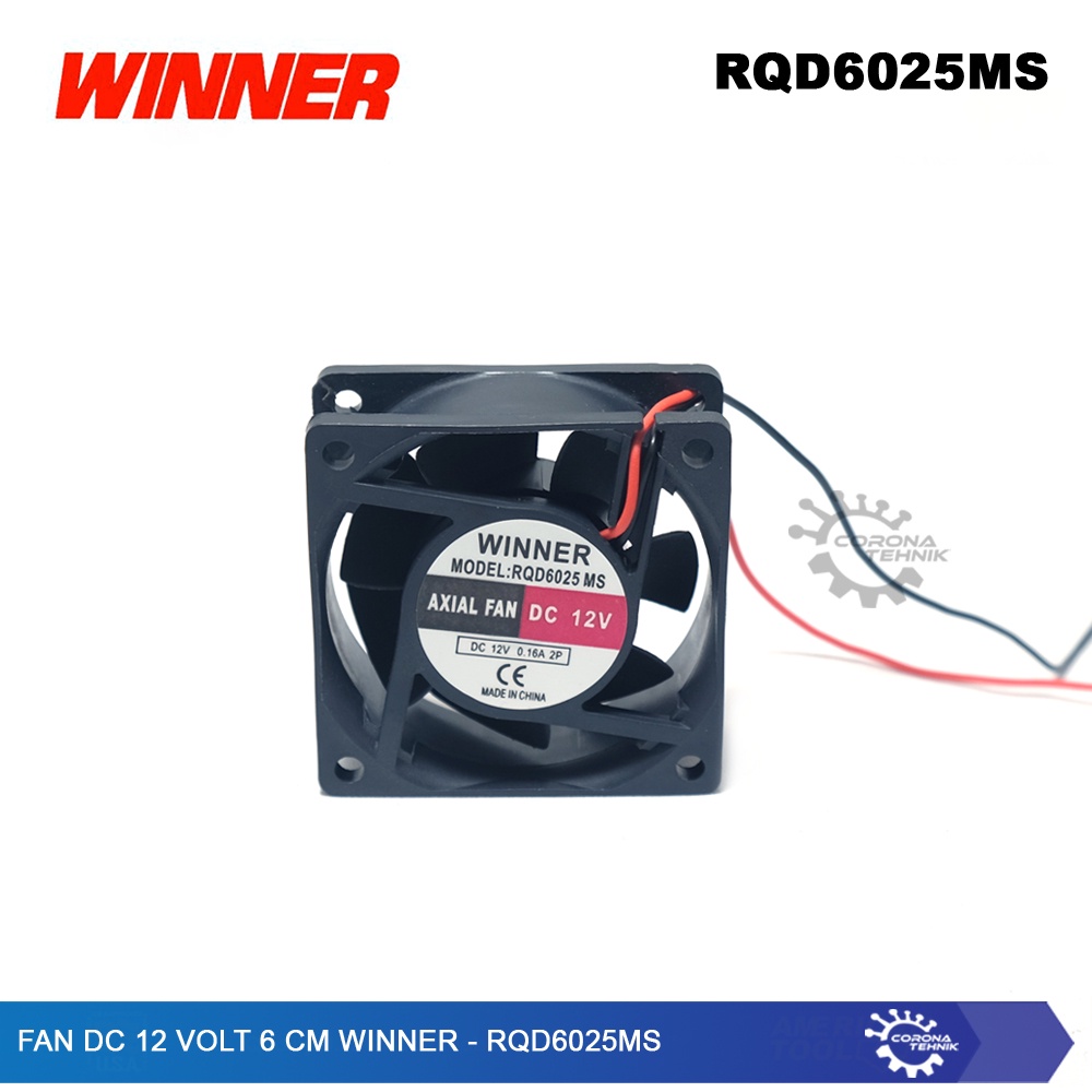 Winner - RQD6025MS - Fan DC 12 Volt 6 cm