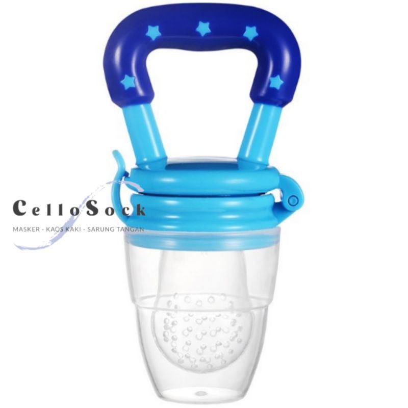 Empeng Buah Buah Bayi / Dot Buah Bayi / Fresh Fruit Feeder / Gigitan MPASI / Fruit Pacifier-Blue