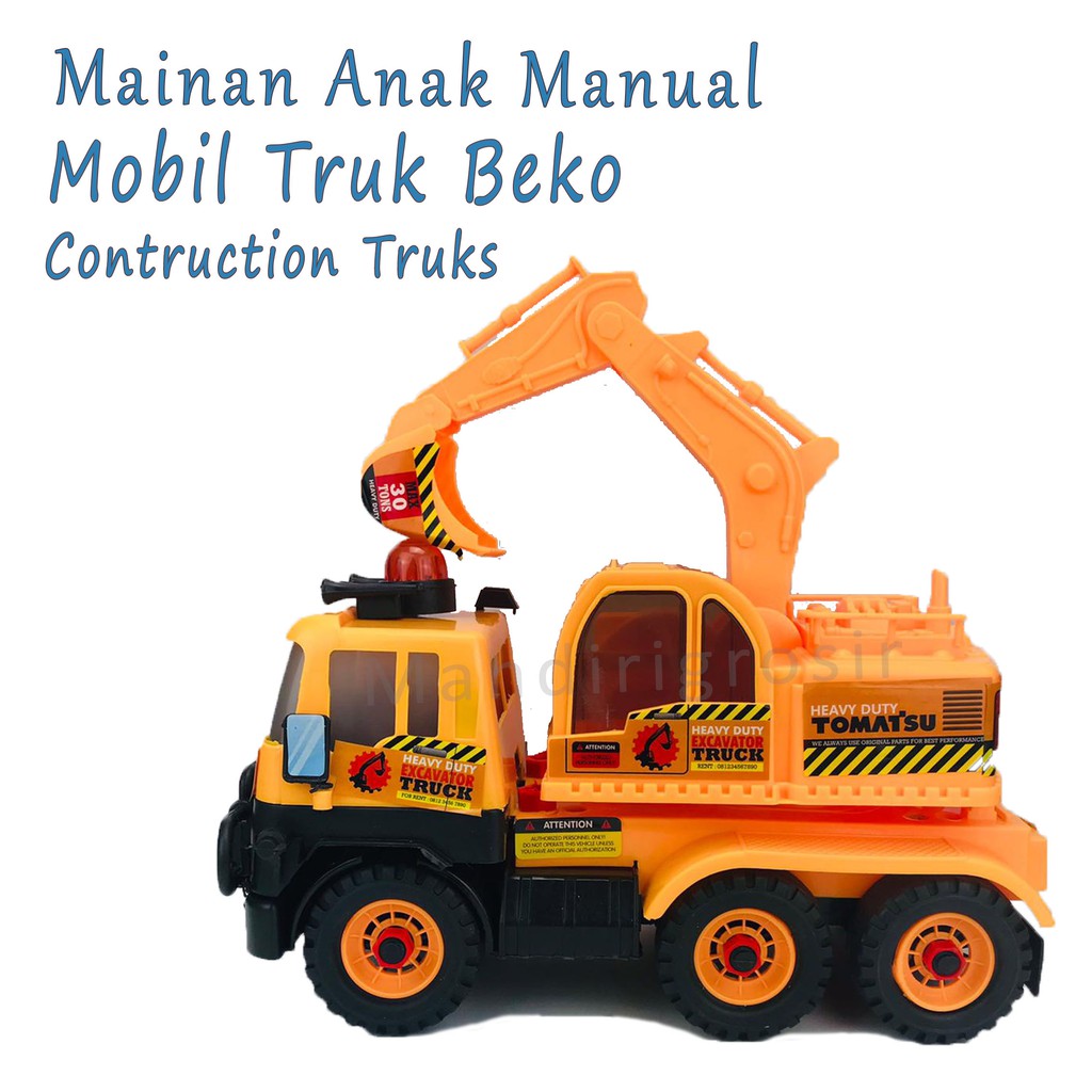 Mobil truk beko *Mainan Anak * construction trucks * BP 8049