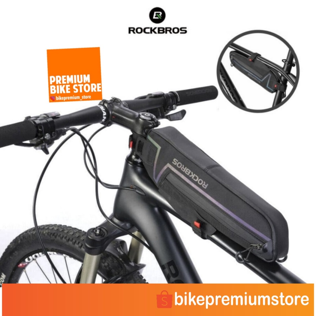tas sepeda rockbros b56 mtb bike frame waterproof bag mtb roadbike bikepremiumstore bike premium sto