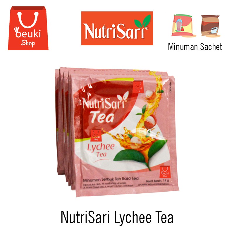 

NutriSari Lychee Tea Minuman Serbuk Rasa Teh Leci Yang Menyegarkan - 10pcs x 14gr