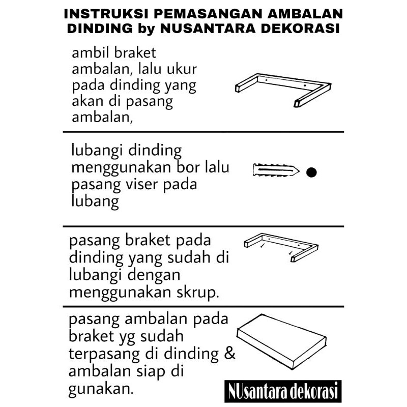 RAK DINDING MINIMALIS / AMBALAN DINDING MODERN MINIMALIS RAK GANTUNG