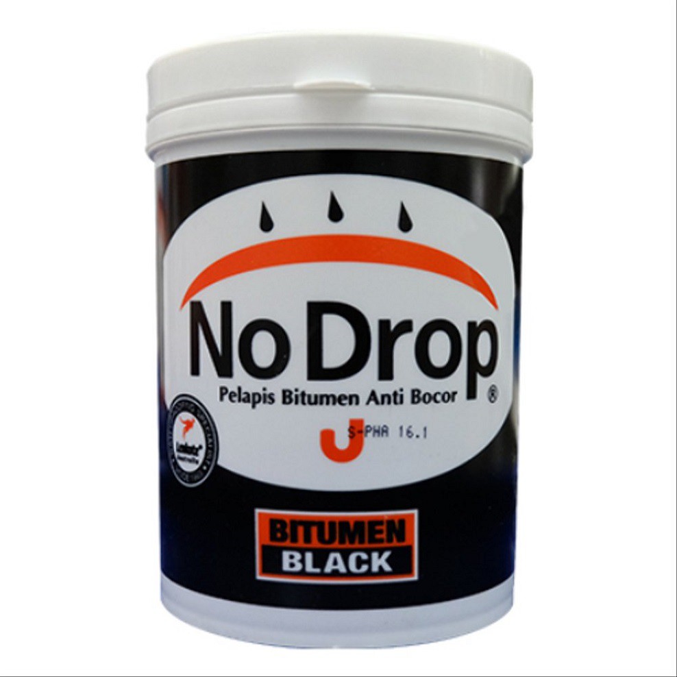 Cat Pelapis No Drop BITUMEN BLACK 1 Kg Nodrop Anti Bocor