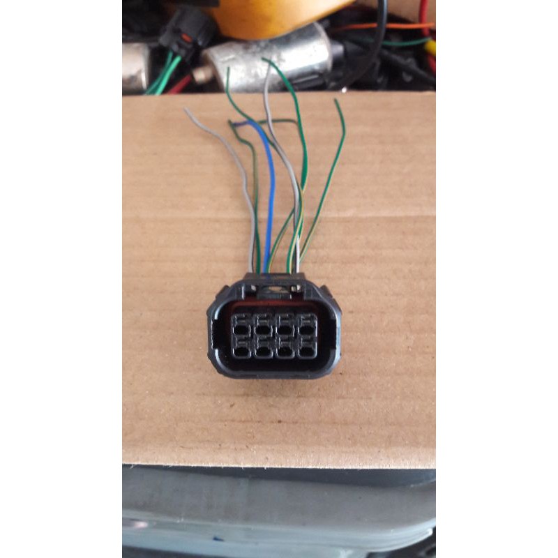 SOKET KABEL LAMPU DEPAN HEADLAMP PIN 8 MOBIL HONDA NEW JAZZ / MOBILIO / HRV /CRV / CIVIC / CITY ORI